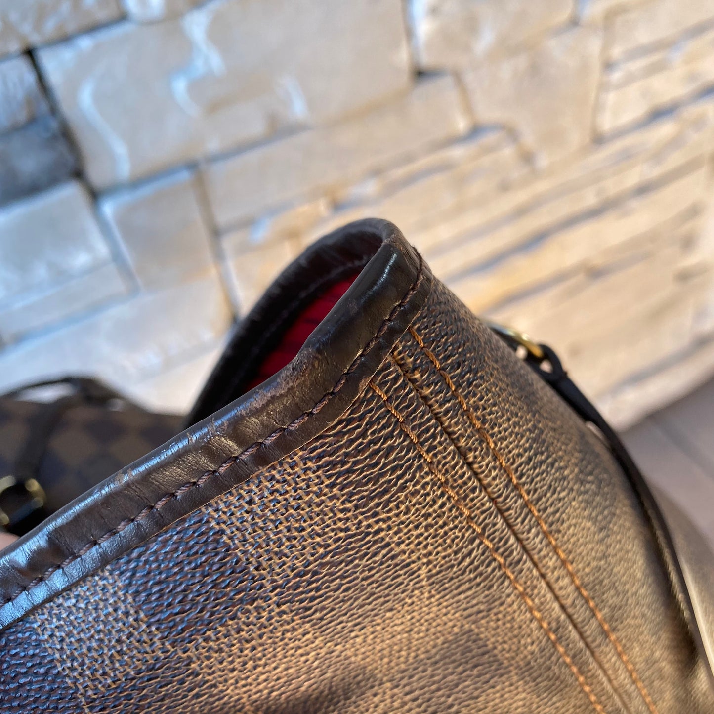 Louis Vuitton Damier Ebene Neverfull MM Tote