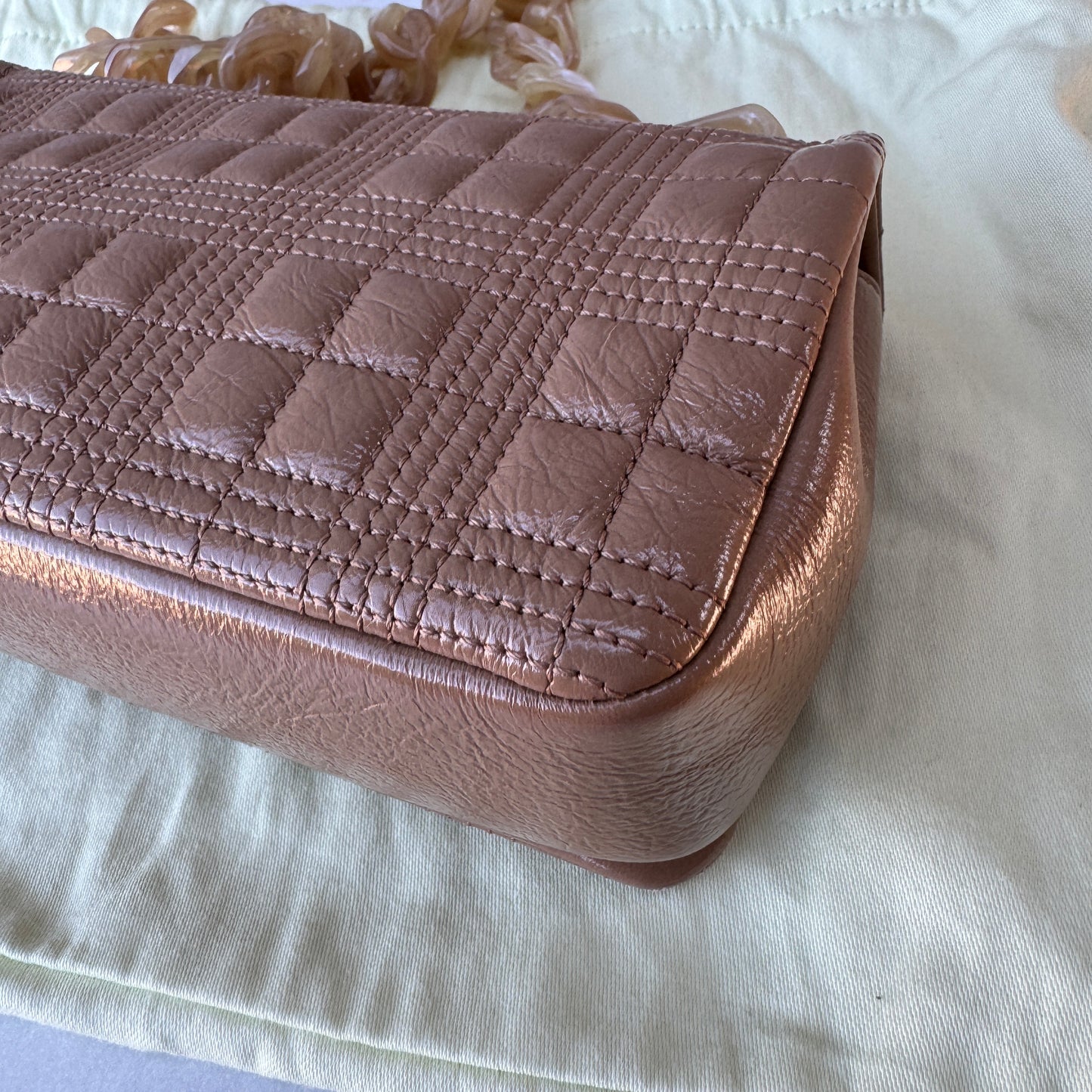 Burberry Lola Small Patent Leather Resin Shoulder Bag