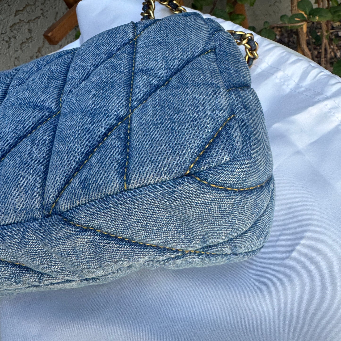Coach Quilted Denim Tabby 26 Shoulder Bag