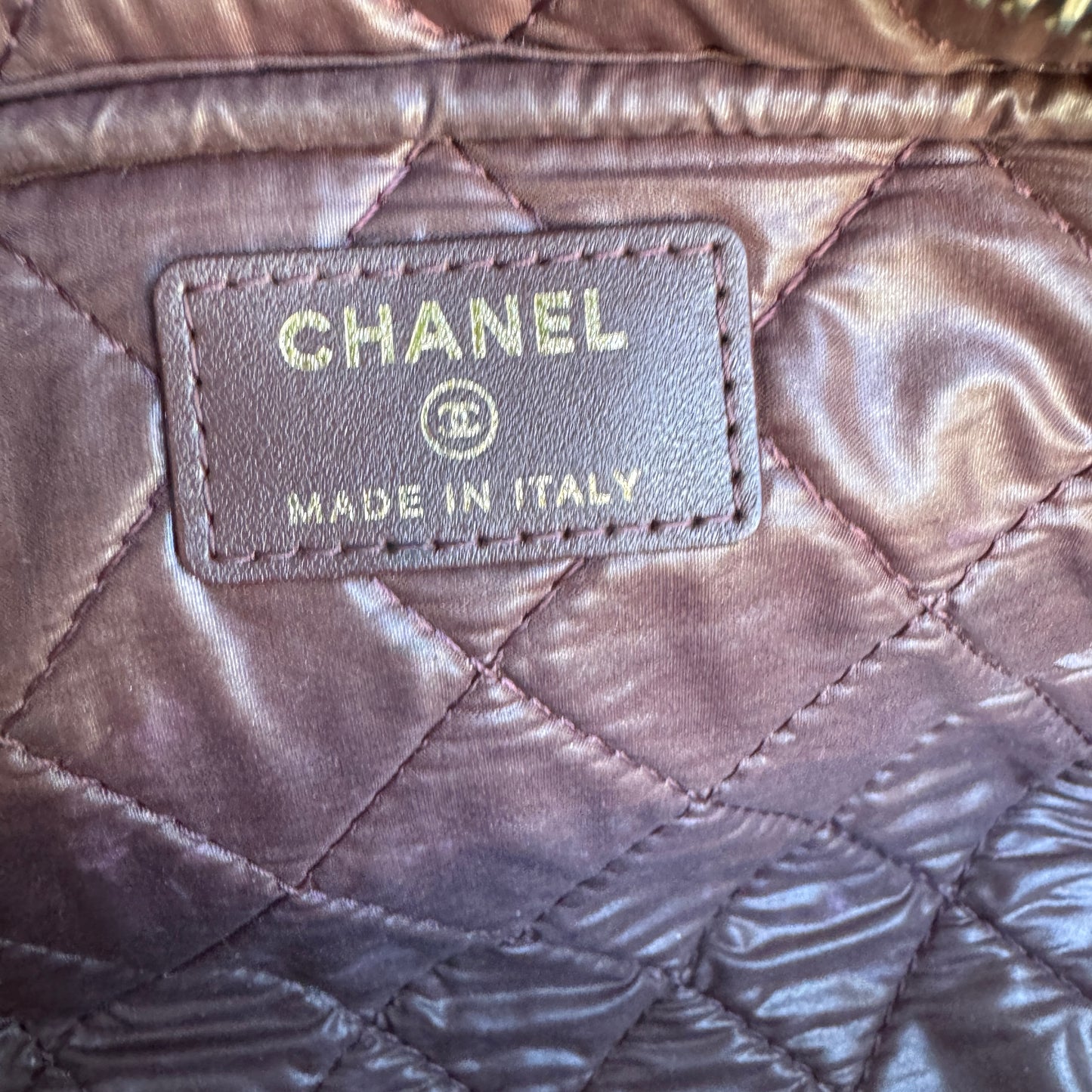Chanel Double Zip Caviar Leather Cosmetic Bag