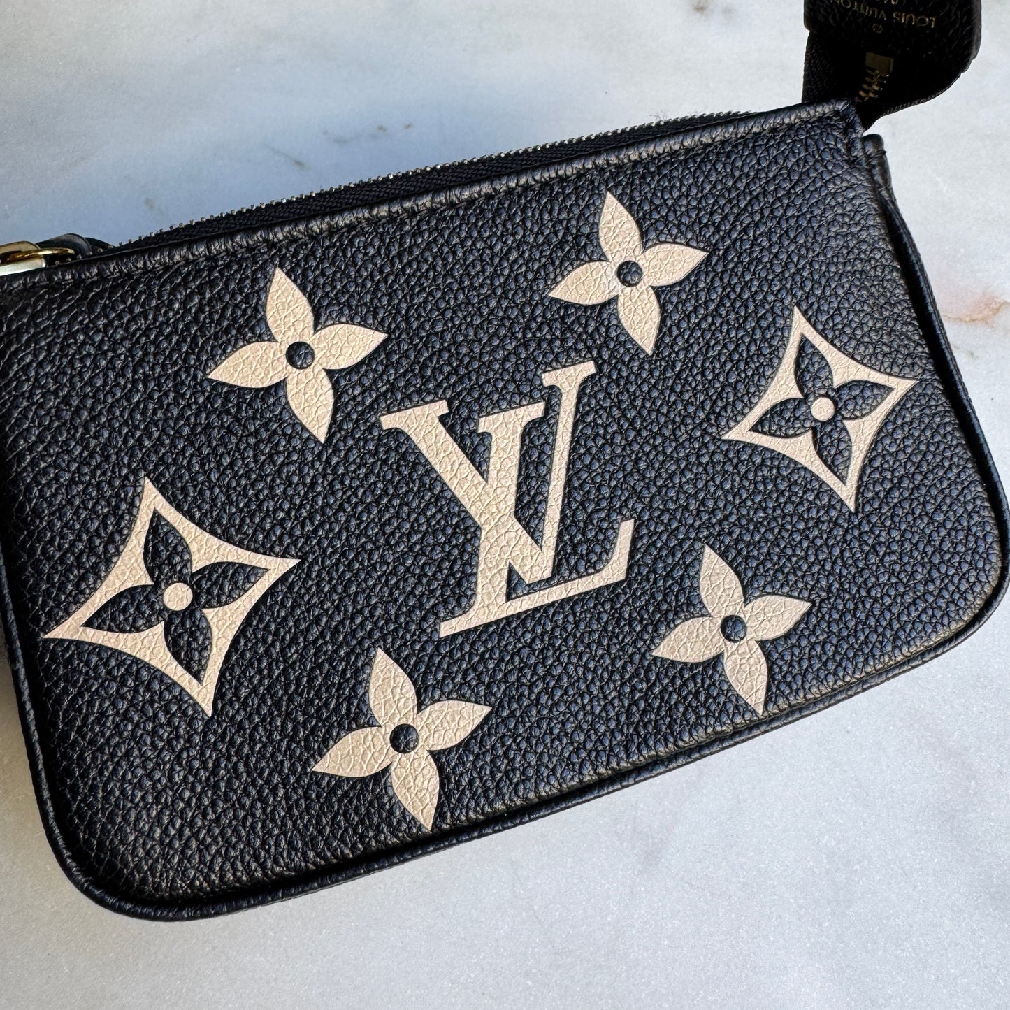 Louis Vuitton Monogram Empreinte Giant Bicolor Mini Pochette Accessoires