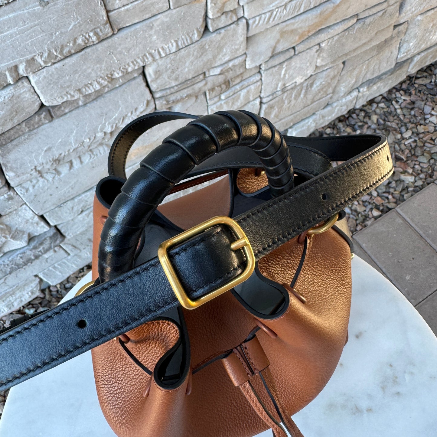 Chloé Marcie Leather Bucket Bag