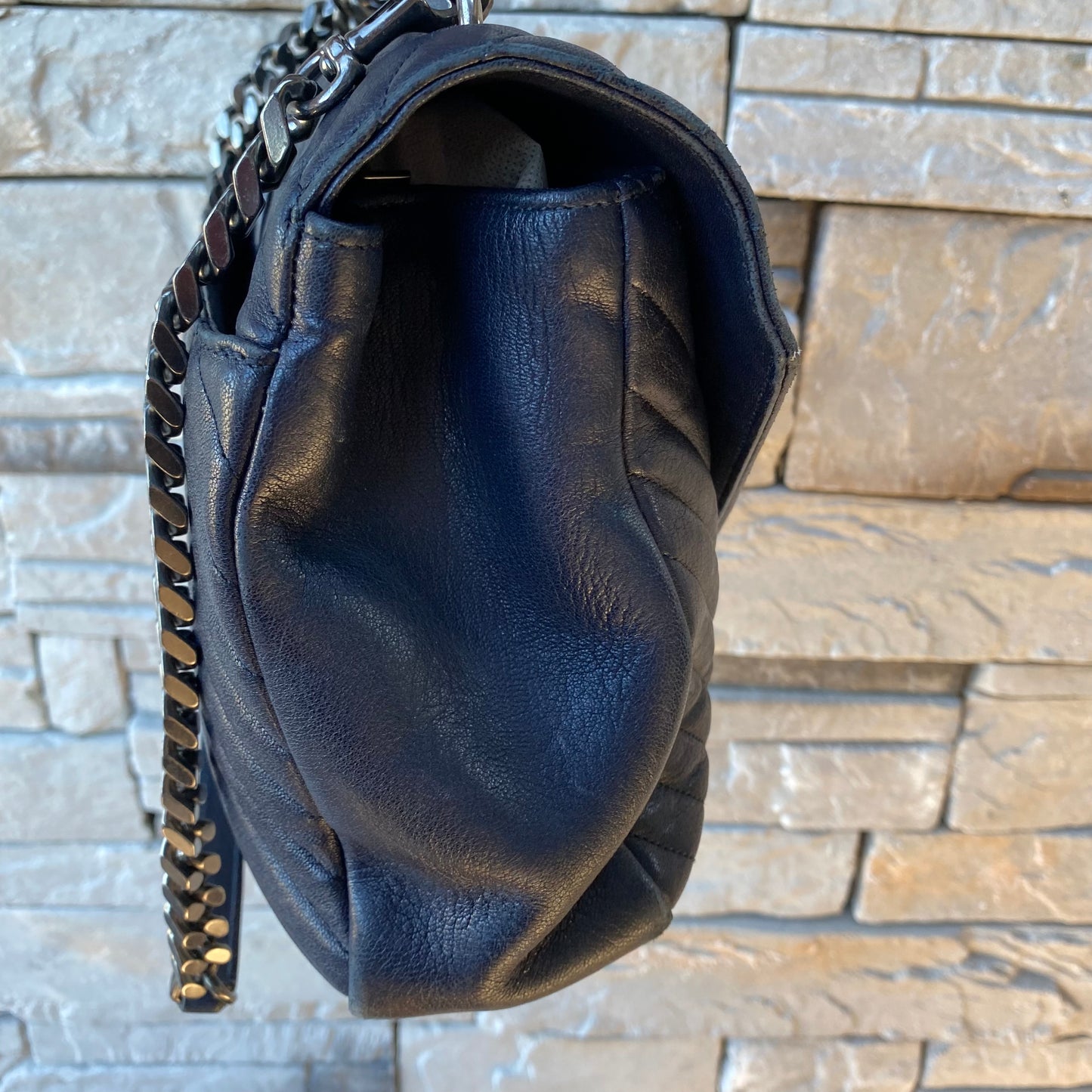 Saint Laurent Large Monogram Matelasse College Bag