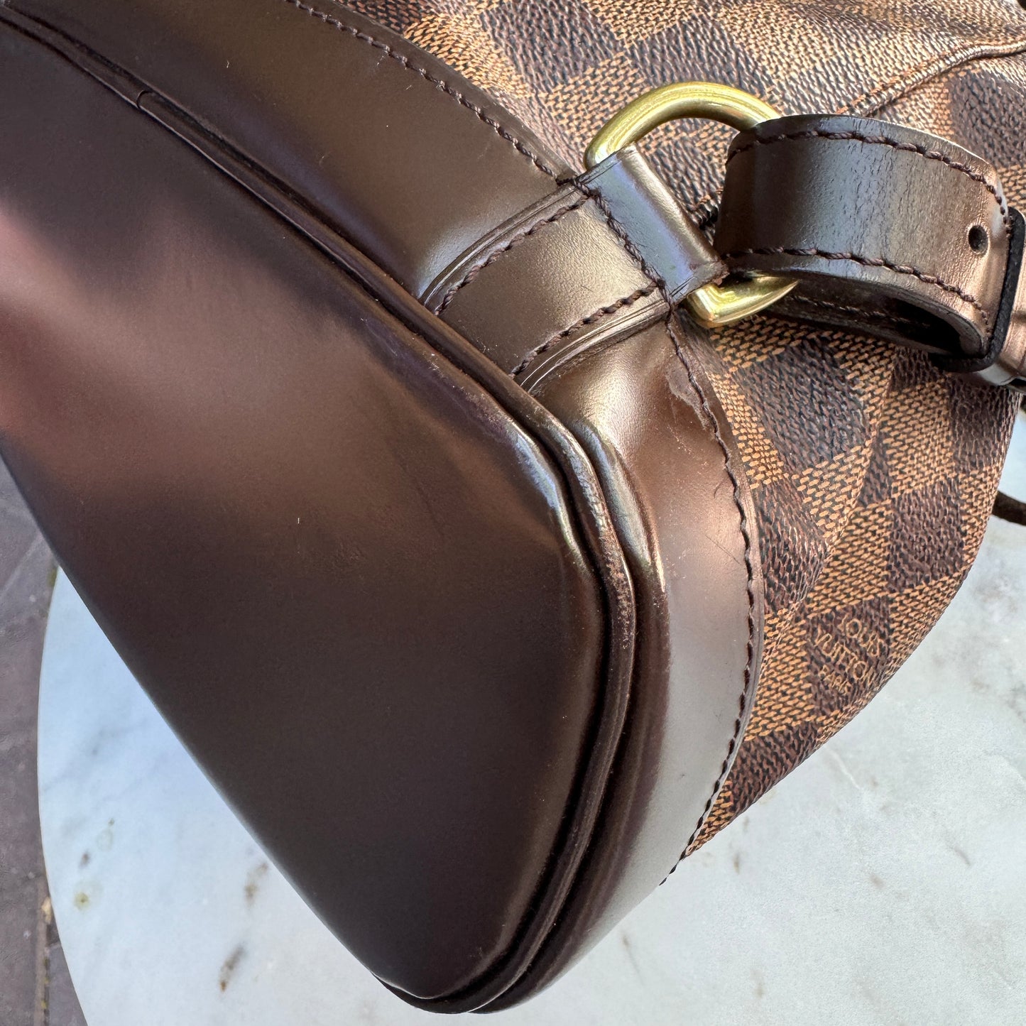 Louis Vuitton Vintage Damier Ebene Montsouris Backpack