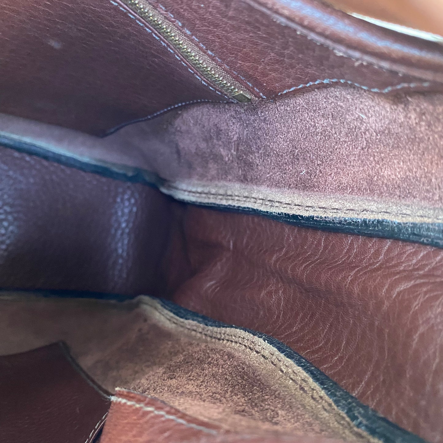 Hermès Tsako Marron Fonce Clemence Leather Shoulder Bag