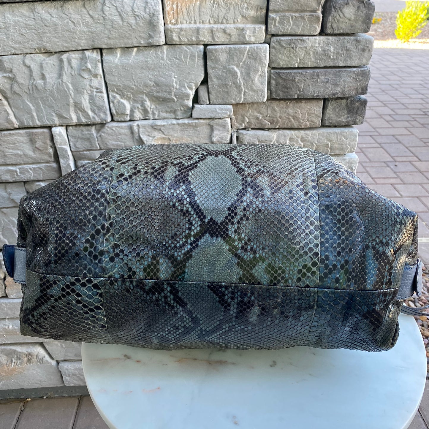 Gucci Python Large Bamboo Bar Bag