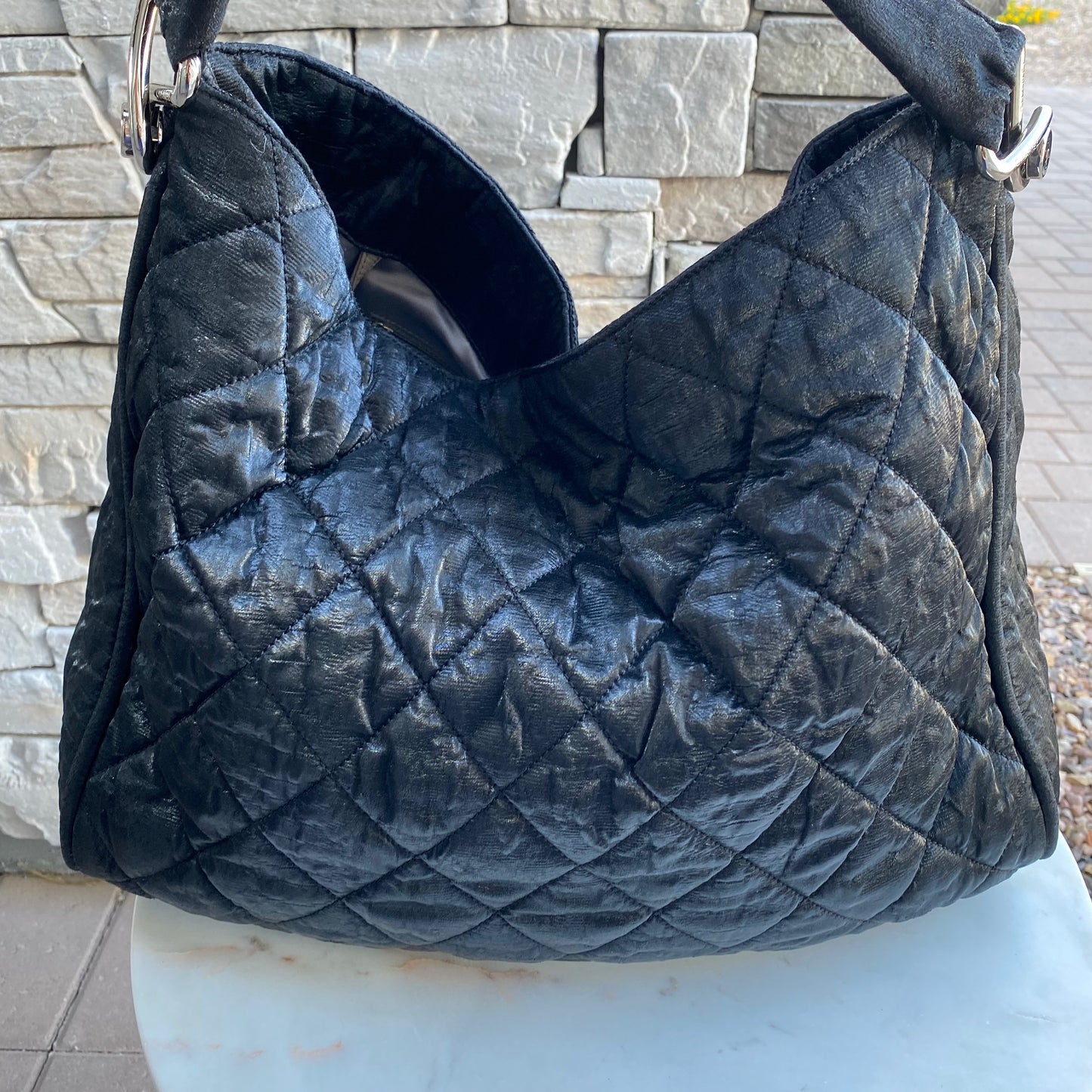 Chanel Le Marais Coated Canvas Hobo