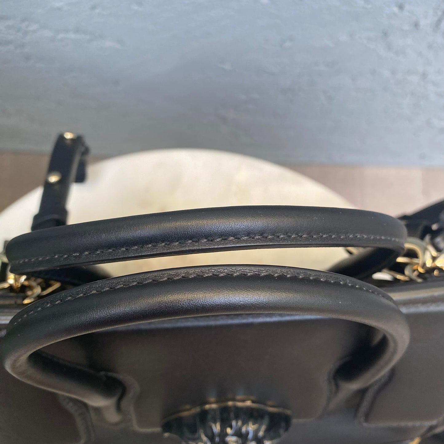 Versace Medium Palazzo Empire Leather Satchel