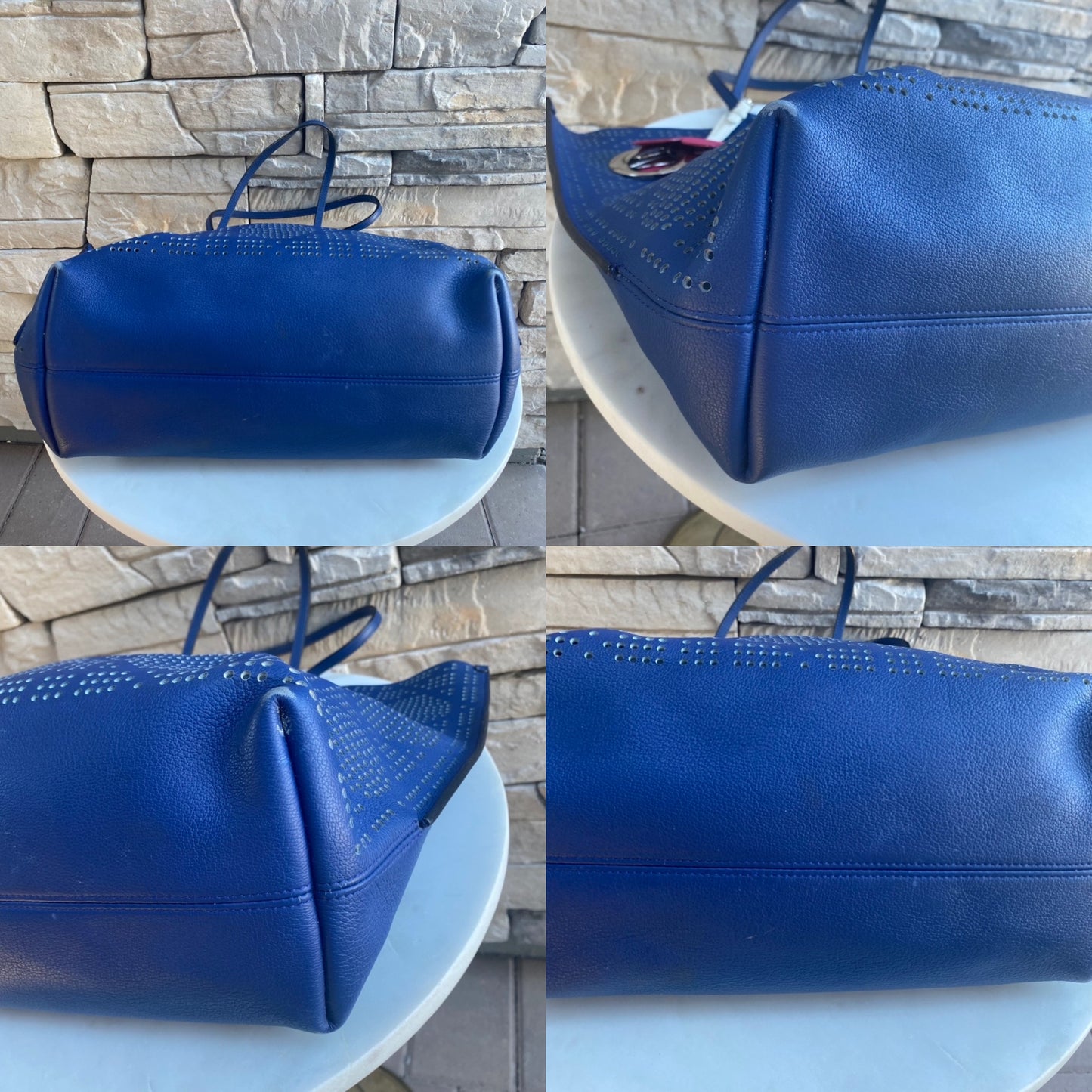 Christian Dior Cannage Perforated Dioriva Shopping Tote