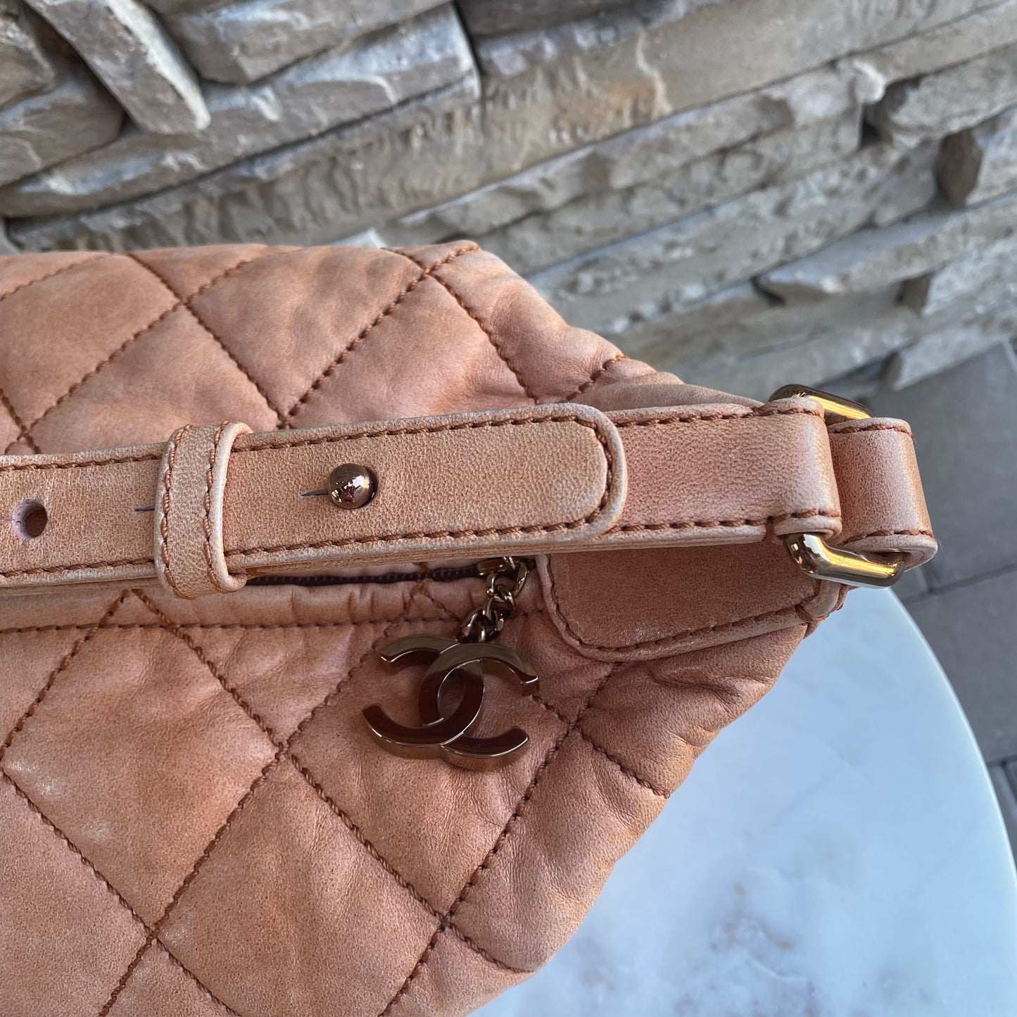 Chanel Cloudy Leather Hobo