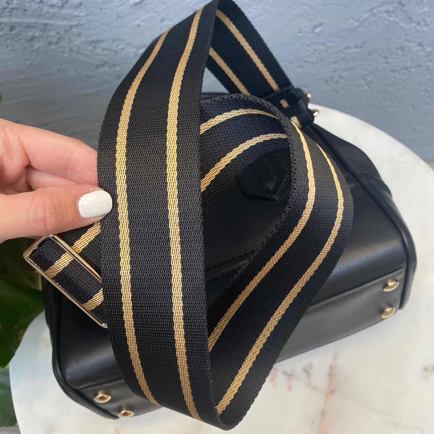 Versace Medium Palazzo Empire Leather Satchel