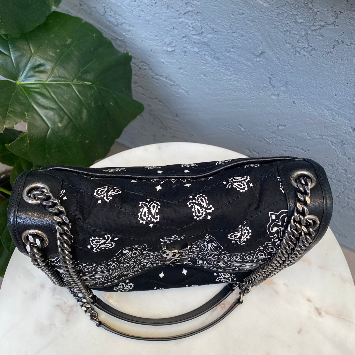 Saint Laurent Medium Chevron Bandana Niki