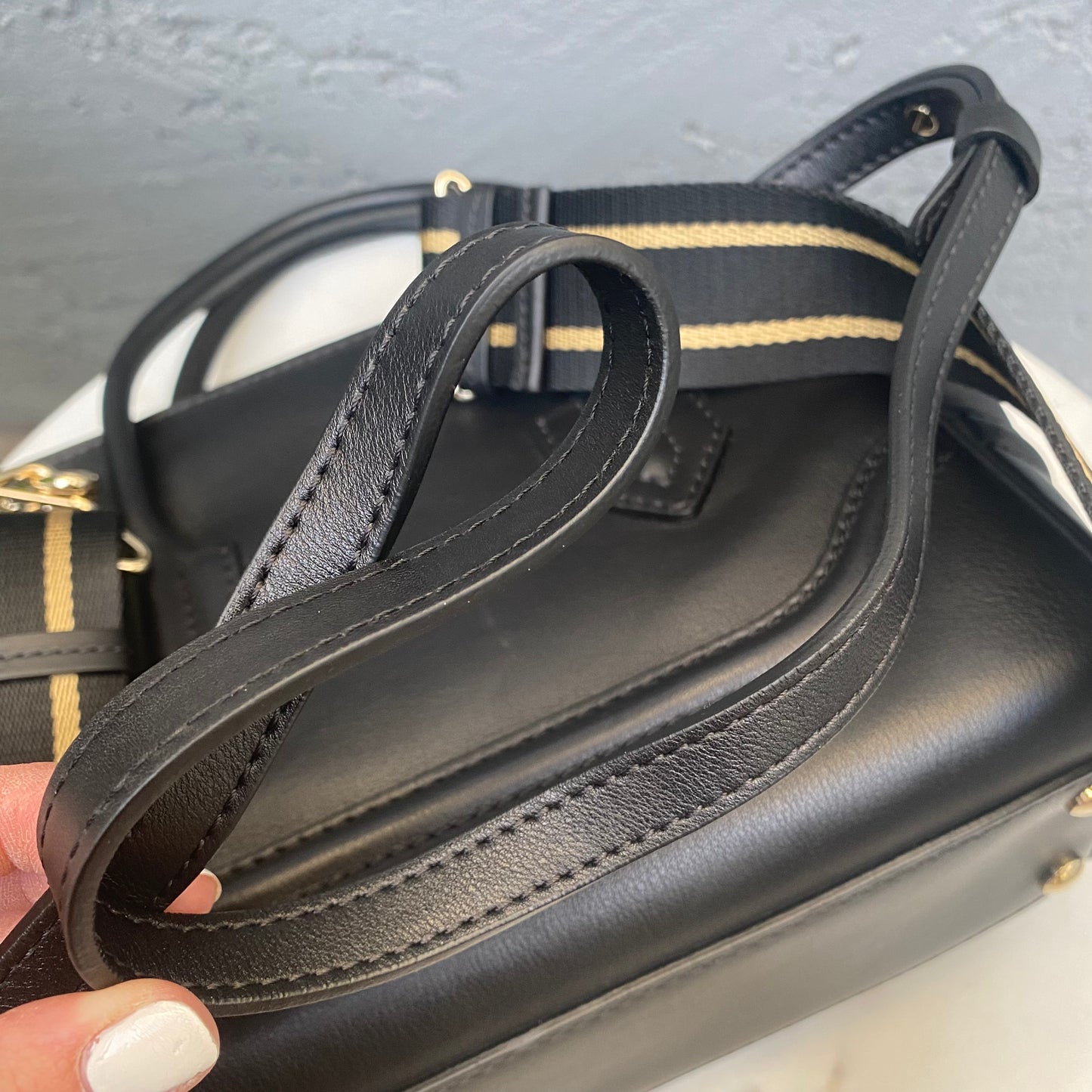 Versace Medium Palazzo Empire Leather Satchel