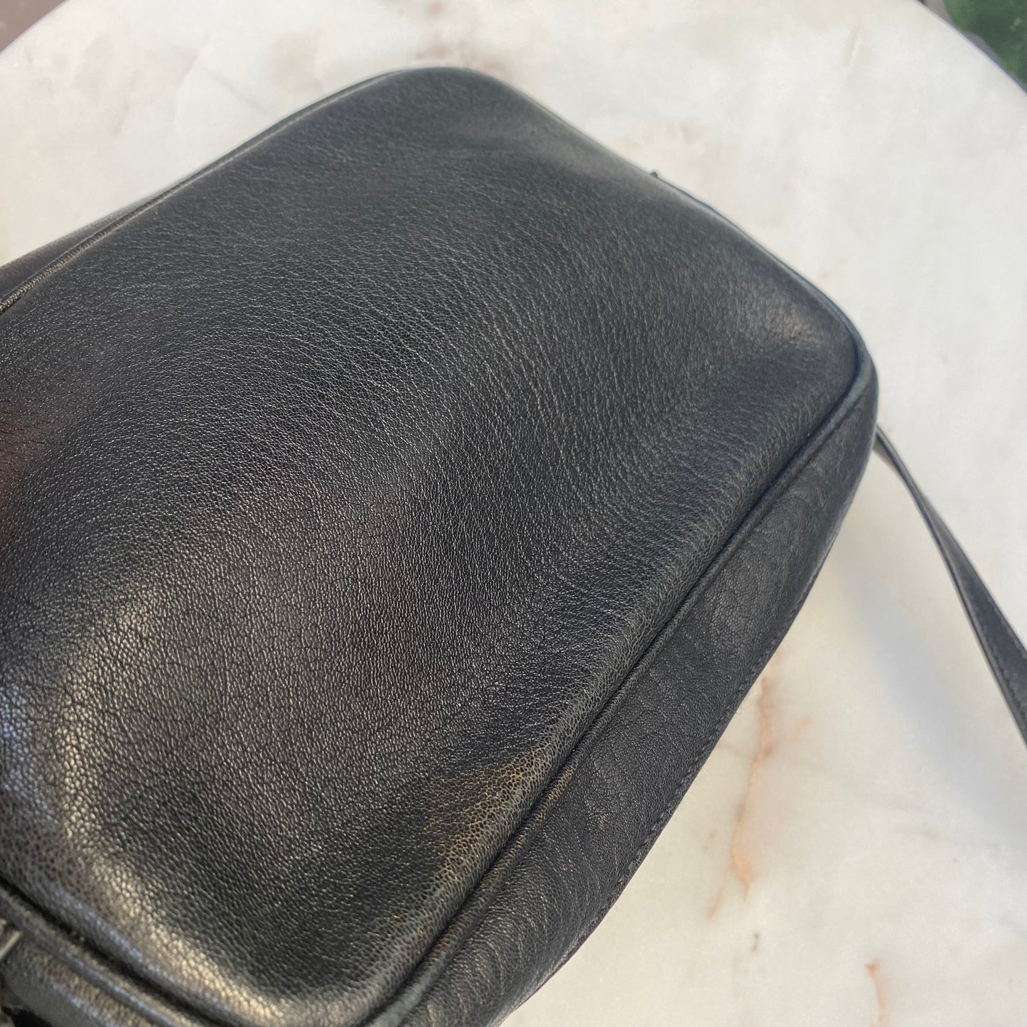 Saint Laurent Lambskin Monogram Small Lou Camera Bag