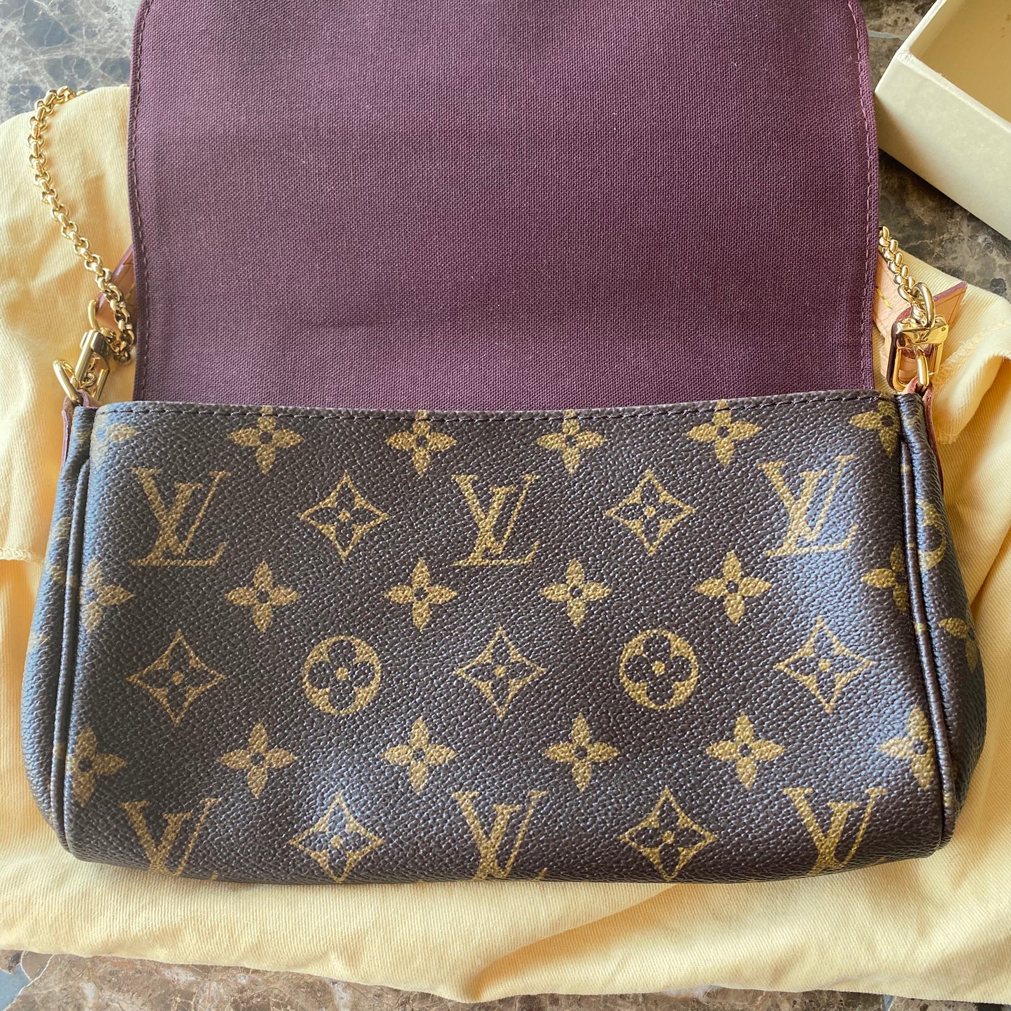 Louis Vuitton Monogram Favorite PM Clutch Crossbody