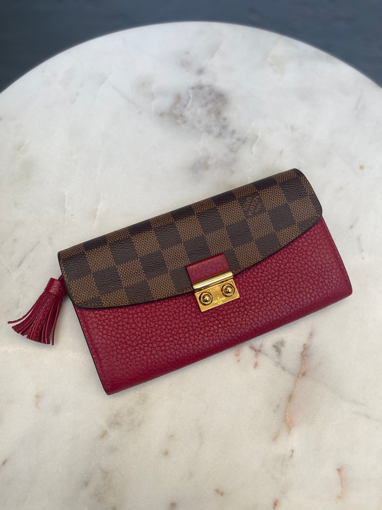 Louis Vuitton Damier Ebene Croisette Wallet