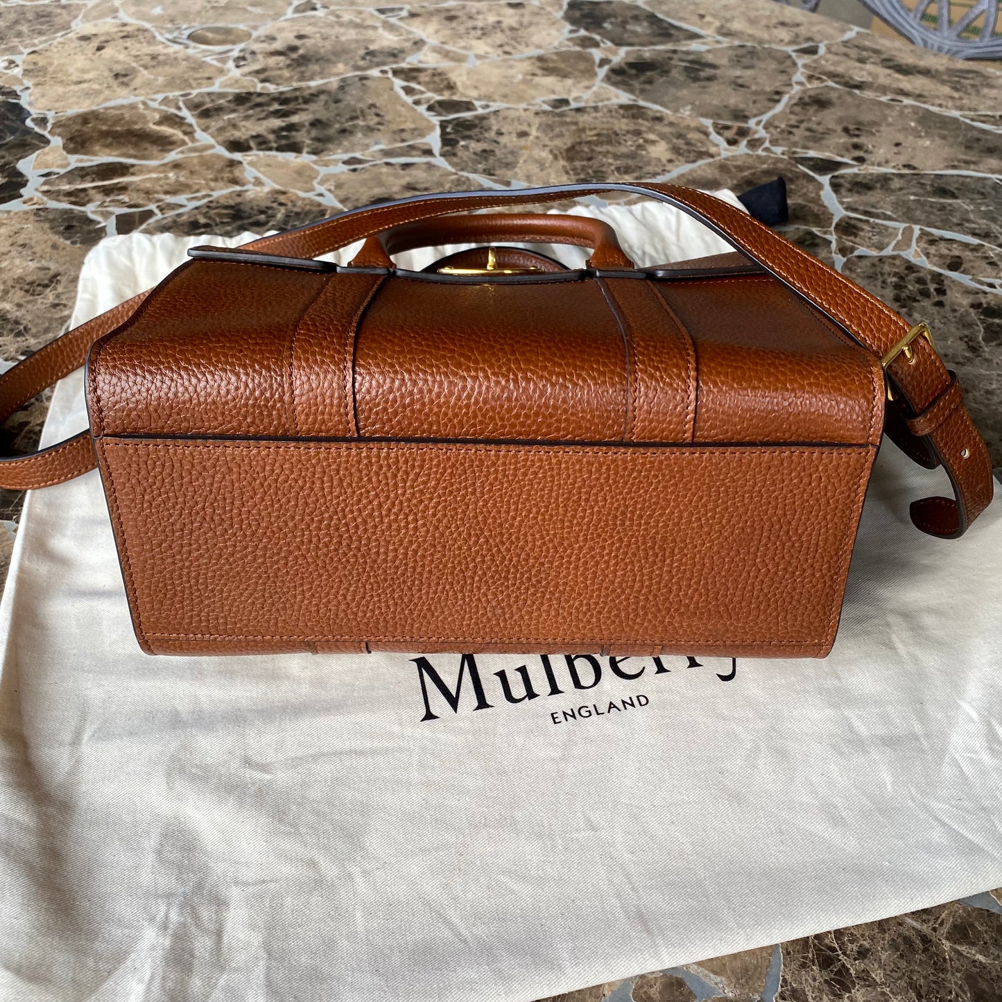 Mulberry Small Bayswater Grained Leather Tote