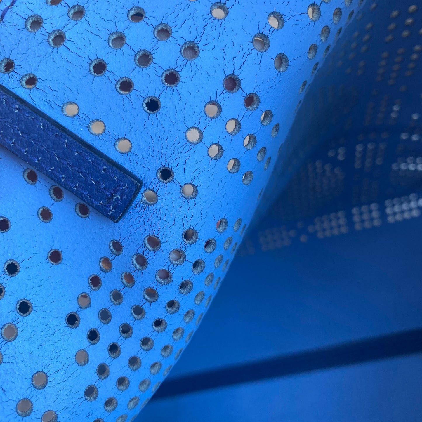 Christian Dior Cannage Perforated Dioriva Shopping Tote