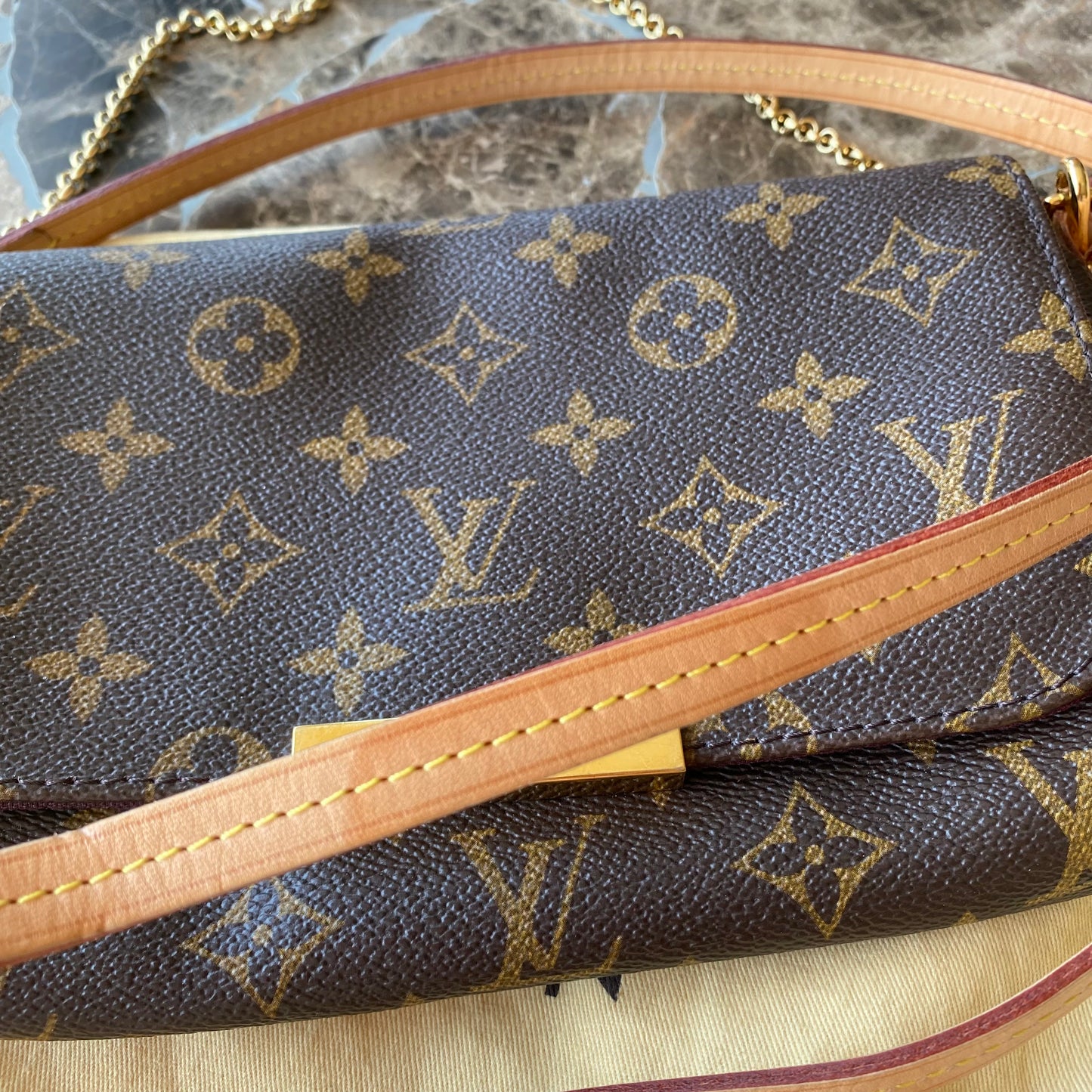Louis Vuitton Monogram Favorite PM Clutch Crossbody