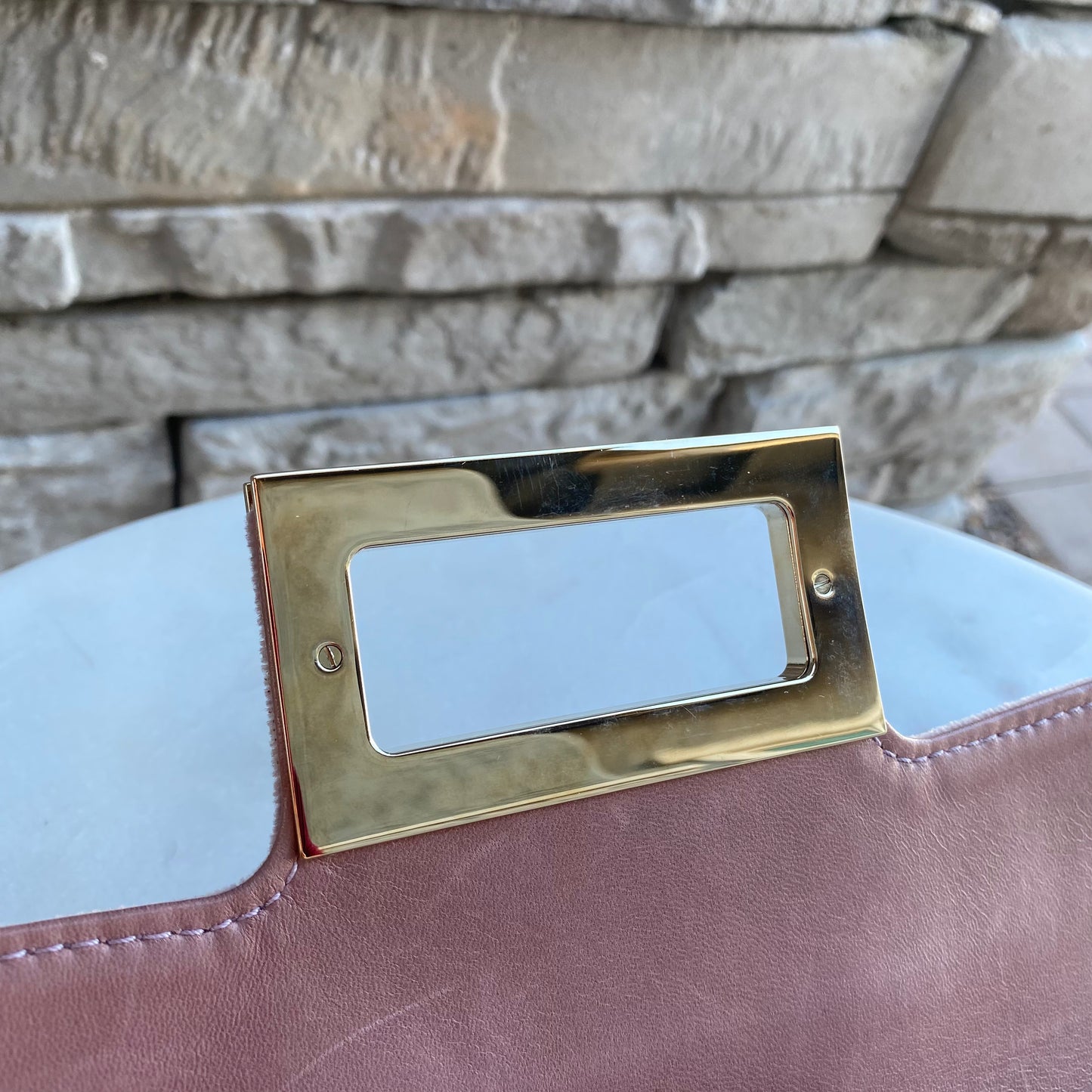 Chanel Giant Reissue Pink Velvet Single Flap Shoulder Bag