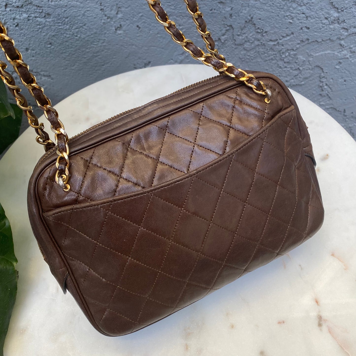 Chanel Lambskin Double Pocket Vintage Camera Bag
