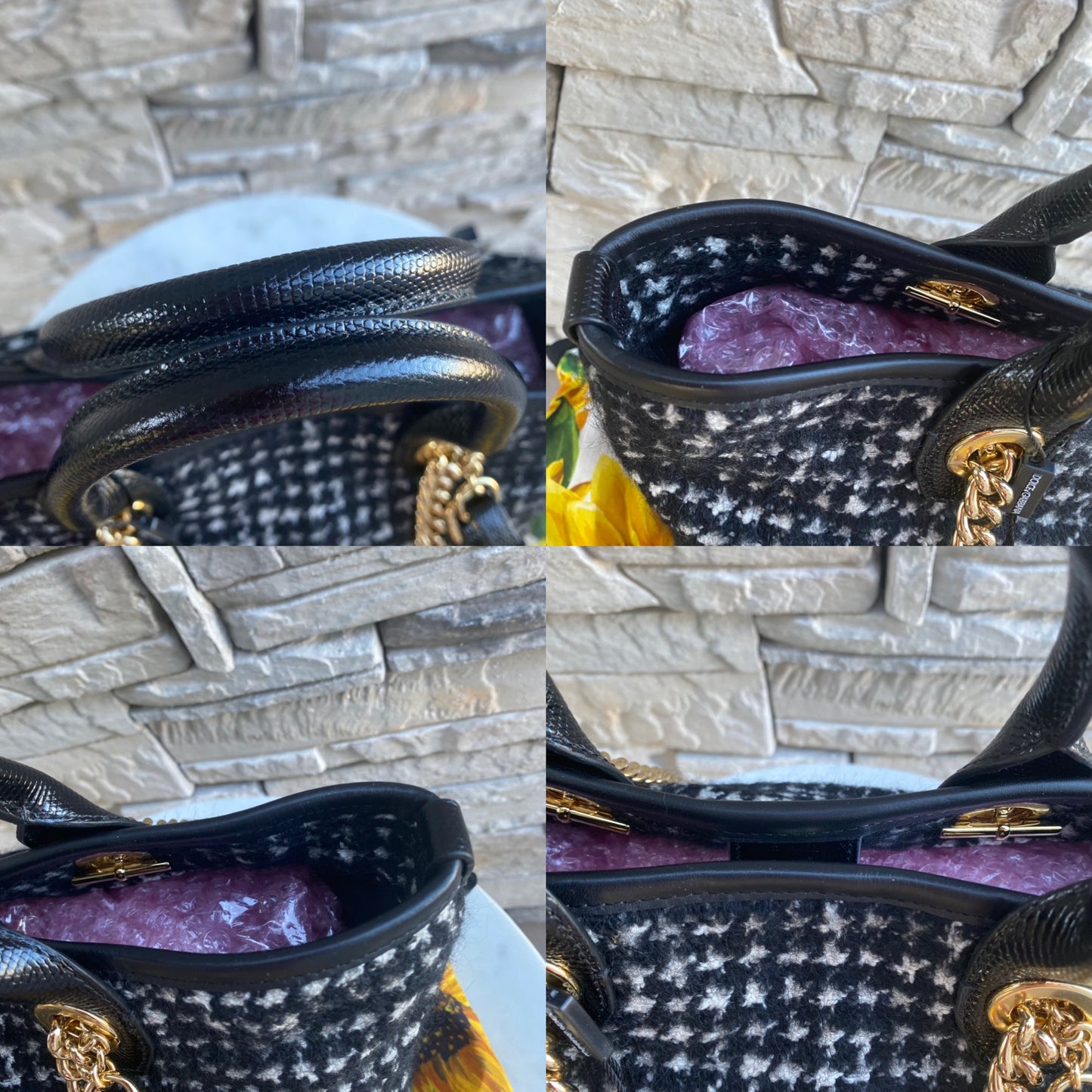 Dolce & Gabbana Small Tweed Capri Tote