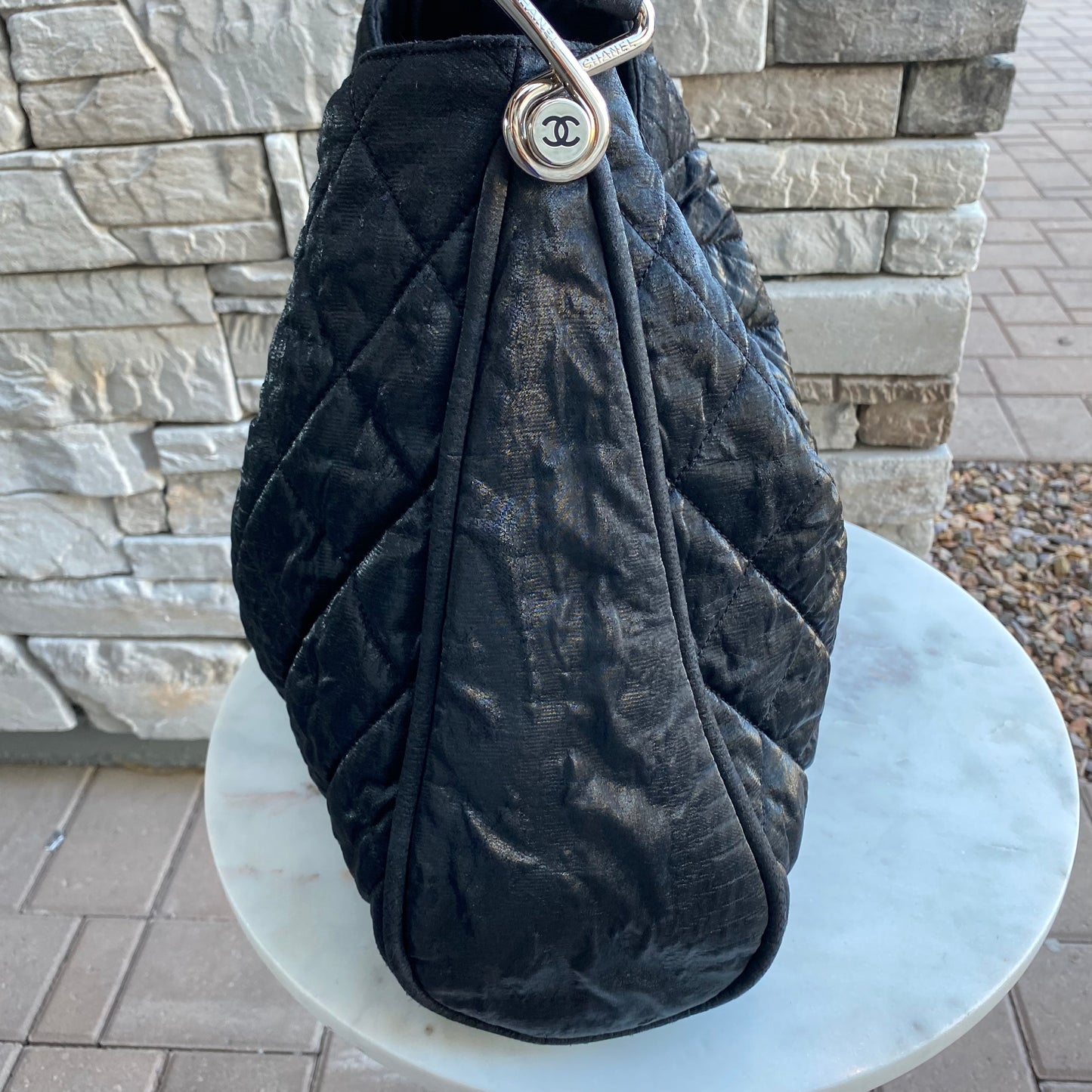 Chanel Le Marais Coated Canvas Hobo