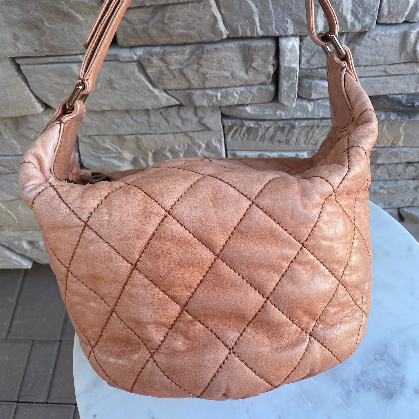 Chanel Cloudy Leather Hobo