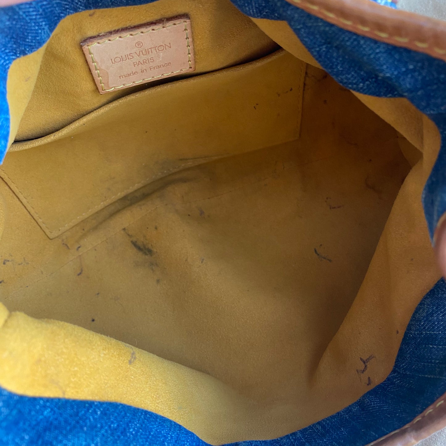 Louis Vuitton Mini Denim Pleaty Satchel