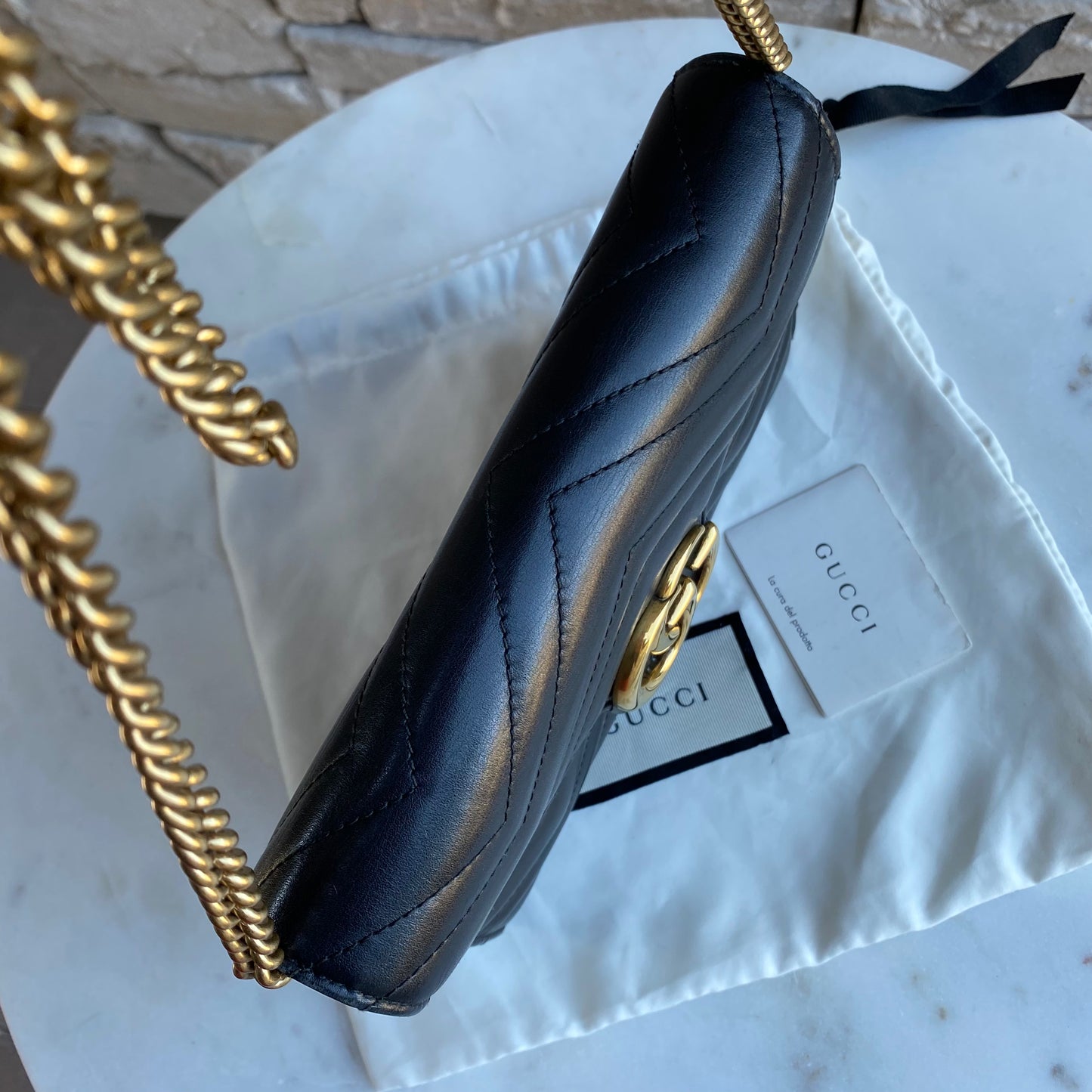 Gucci GG Marmont Matelasse Wallet on Chain