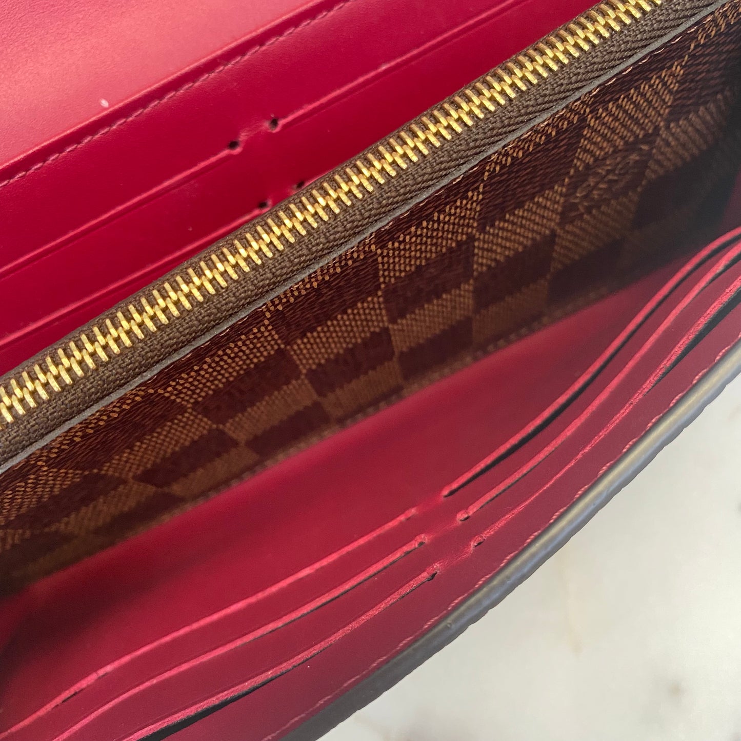 Louis Vuitton Damier Ebene Croisette Wallet