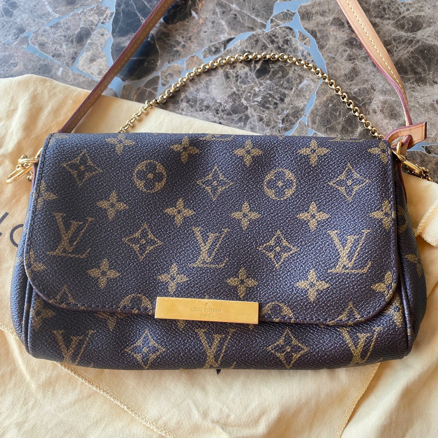 Louis Vuitton Monogram Favorite PM Clutch Crossbody