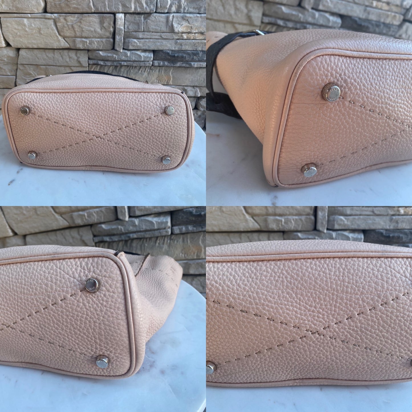 Fendi Selleria Leather Anna Bucket Bag