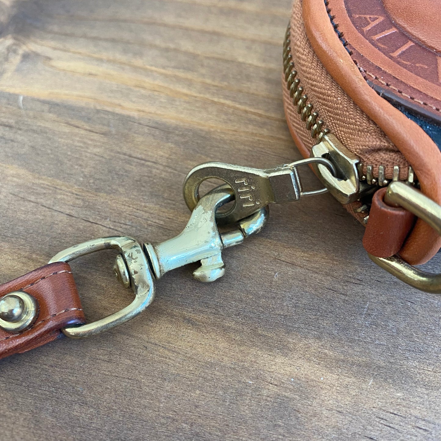 Dooney & Bourke Big Duck Leather Zipper Coin Purse Wristlet