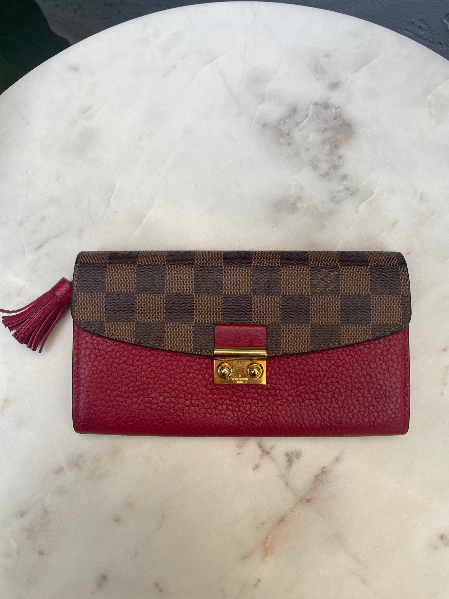 Louis Vuitton Damier Ebene Croisette Wallet