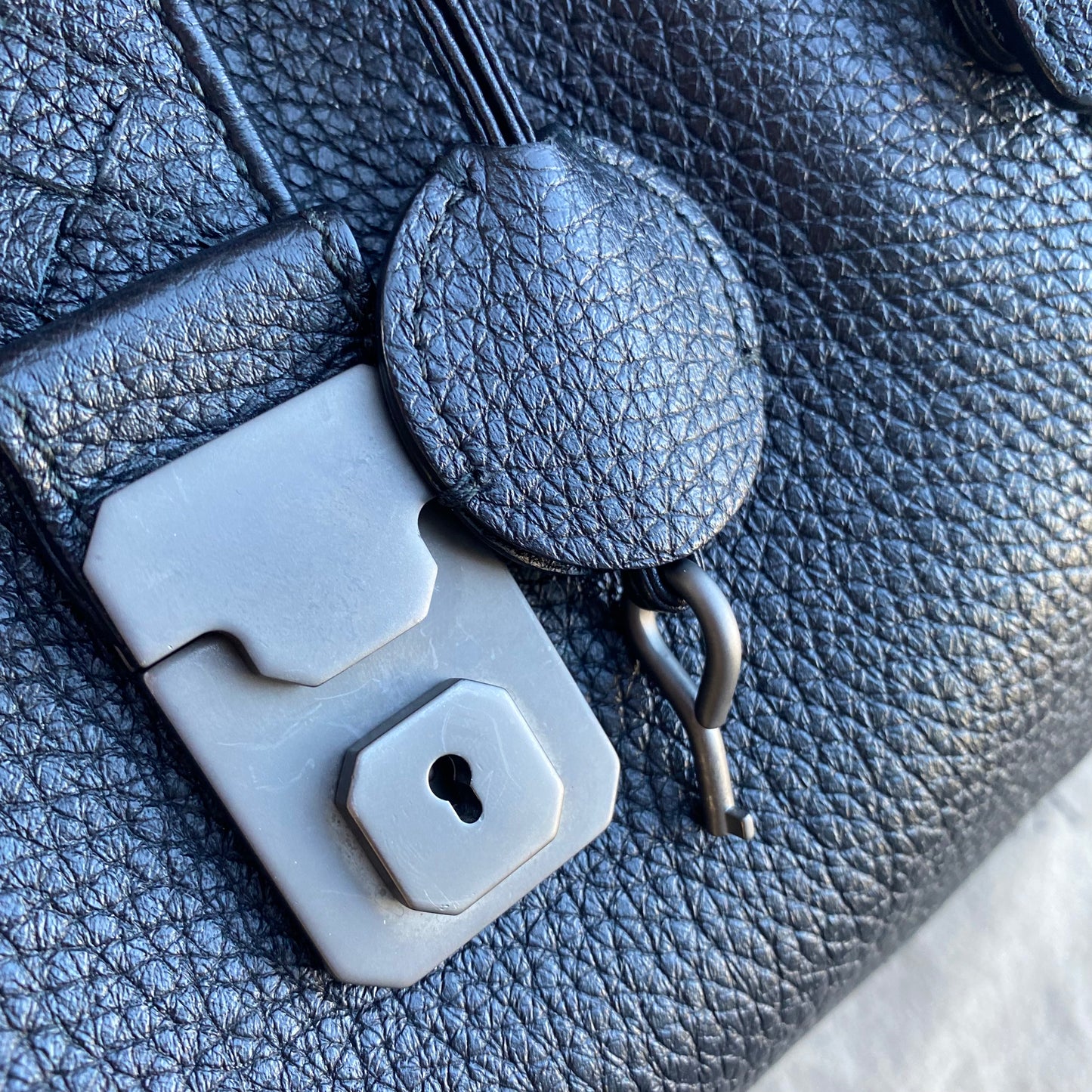 Bottega Veneta Roma Triple-Compartment Pebbled Leather Intrecciato Tote Bag