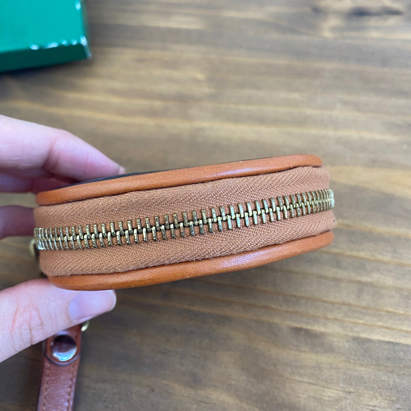Dooney & Bourke Big Duck Leather Zipper Coin Purse Wristlet