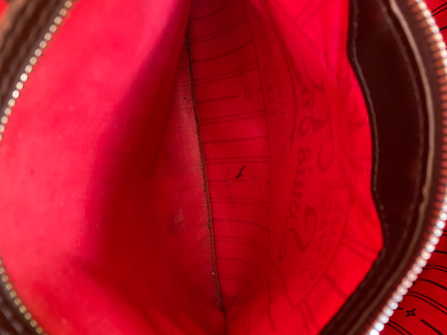 Louis Vuitton Damier Ebene Neverfull MM Tote