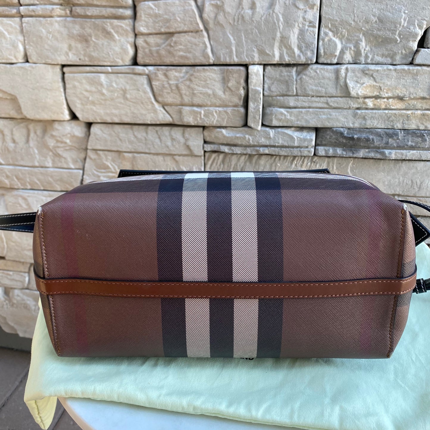 Burberry Catherine Smoked Check Tote Bag