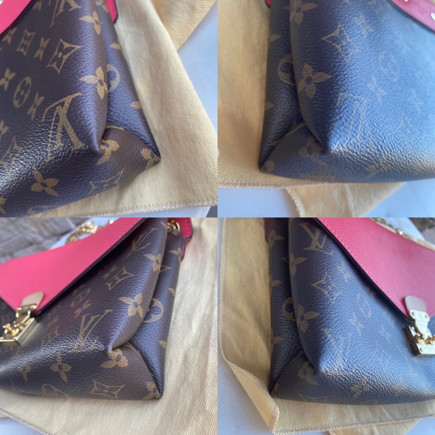 Louis Vuitton Pallas Chain Monogram Dahlia Shoulder Bag