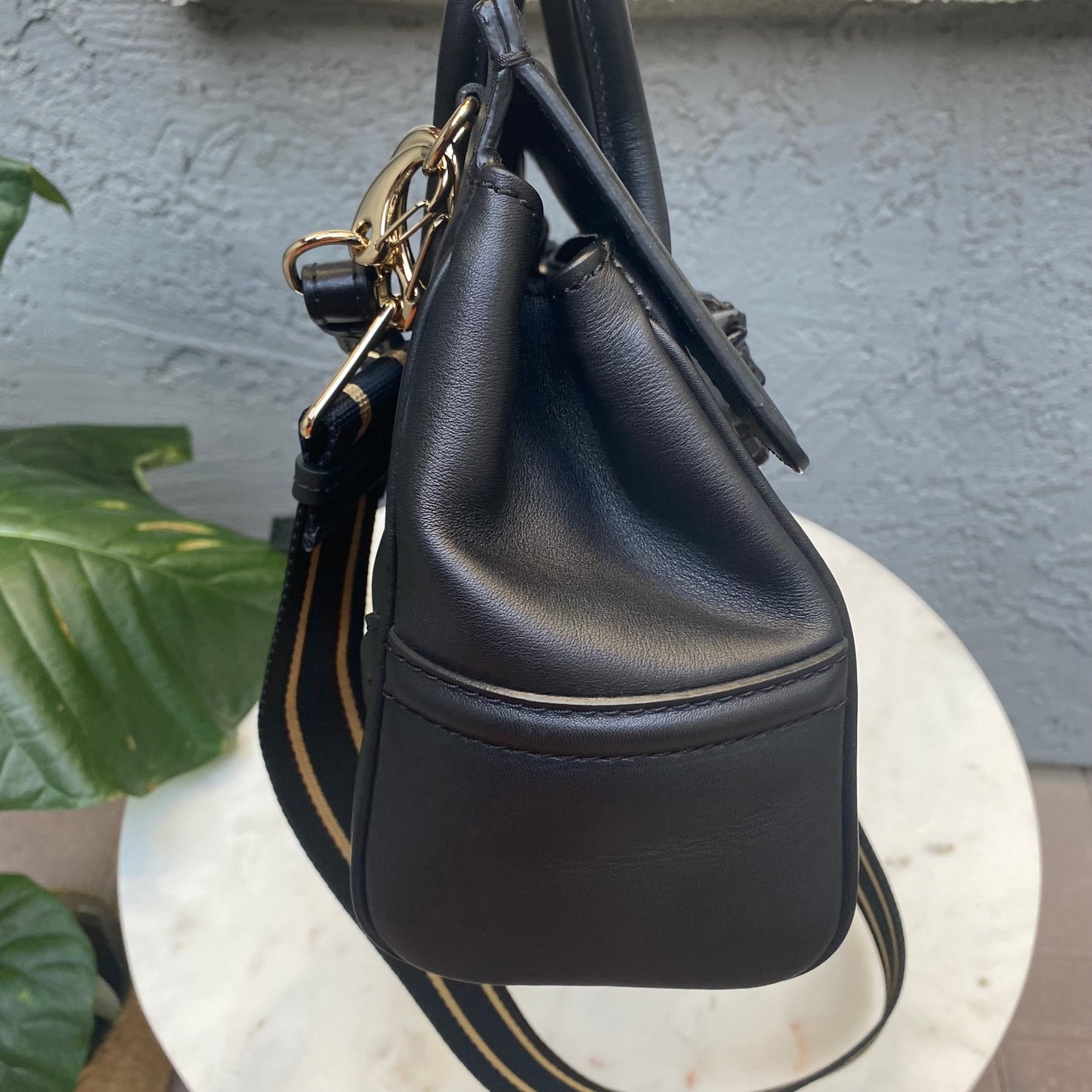 Versace Medium Palazzo Empire Leather Satchel