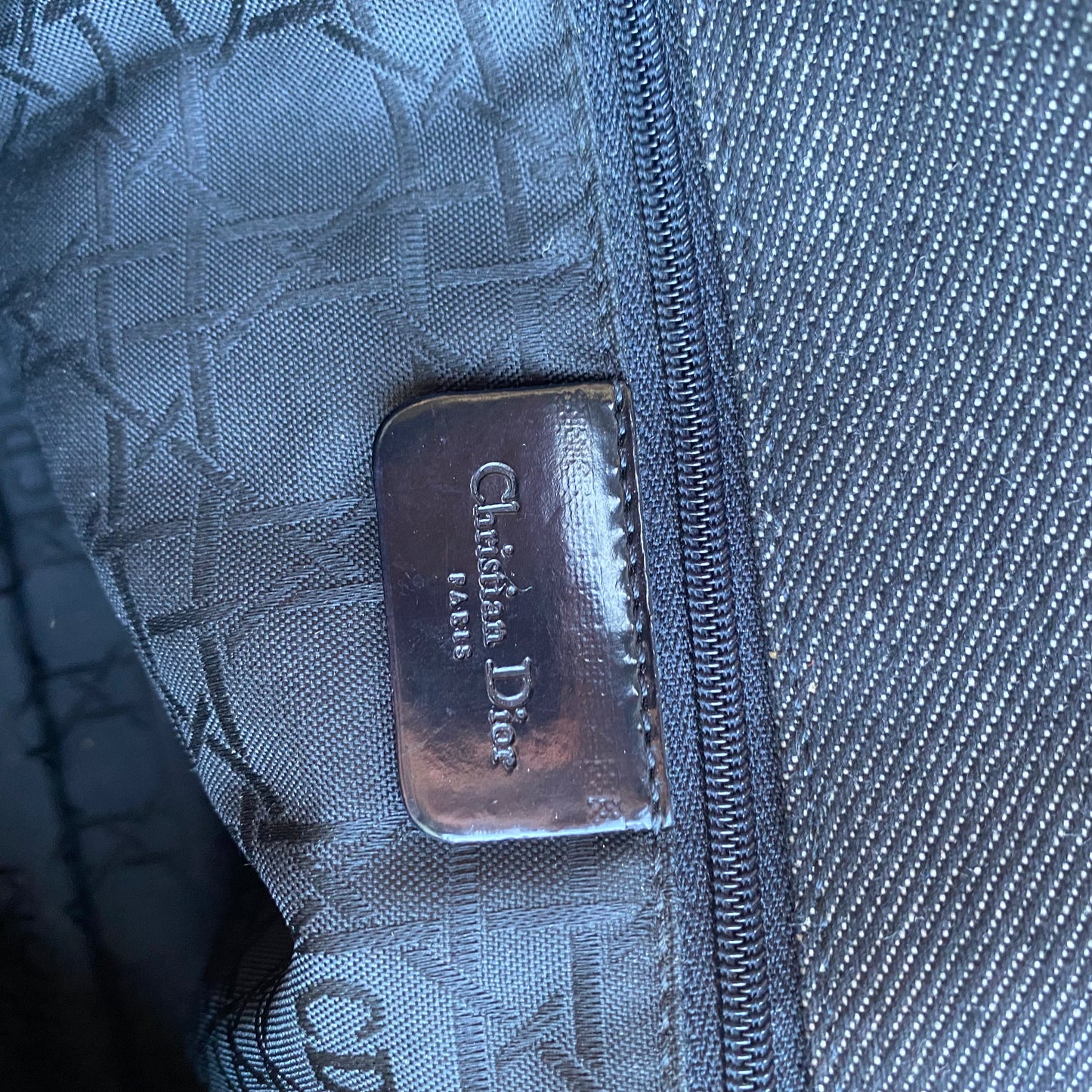 Christian Dior Denim Cannage Large Soft Lady Dior Tote