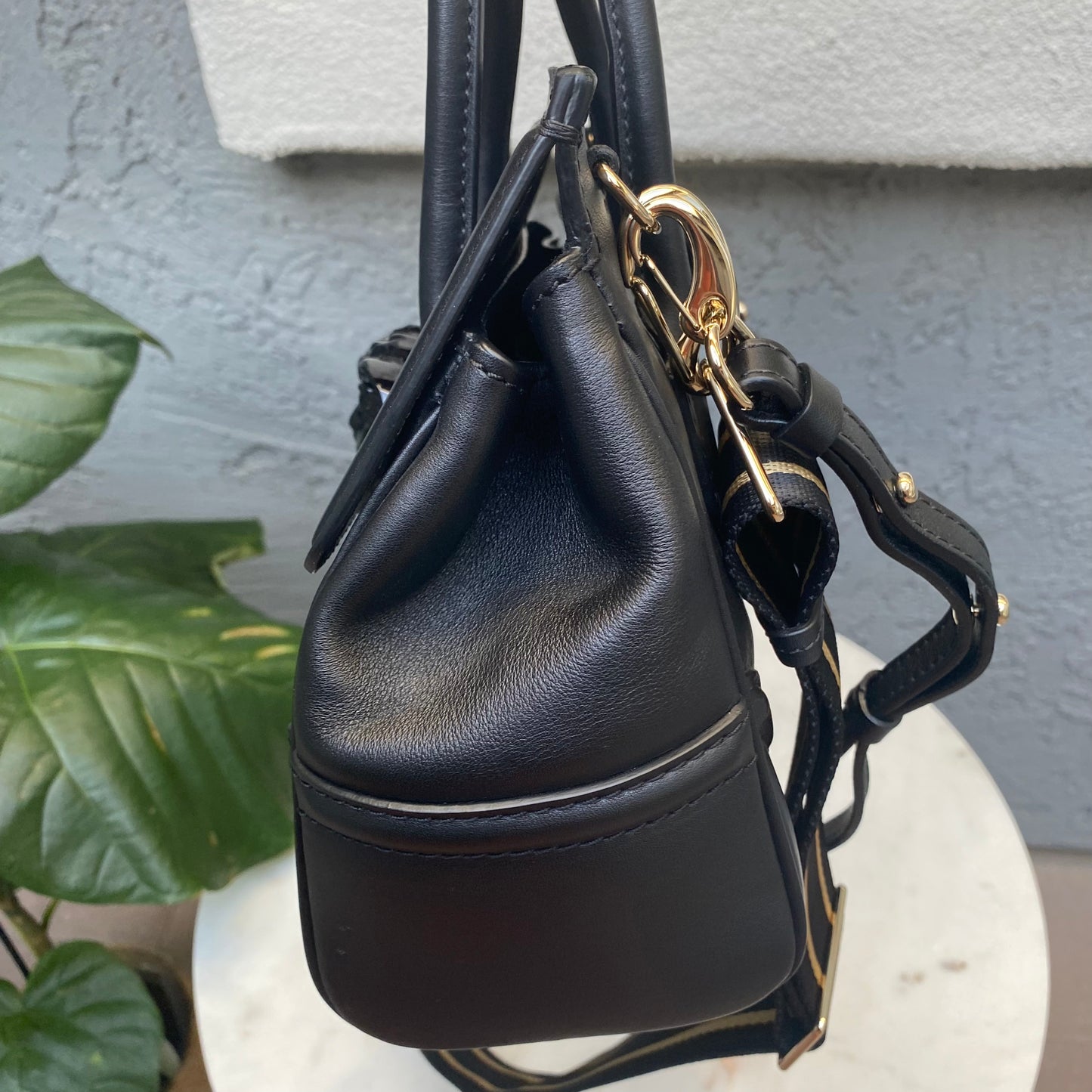 Versace Medium Palazzo Empire Leather Satchel