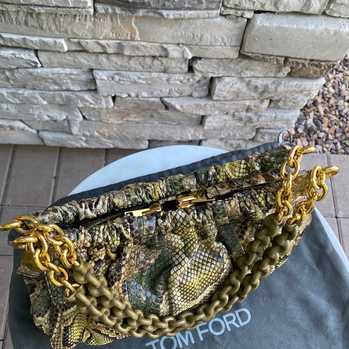 Tom Ford Python Carine Shoulder Bag