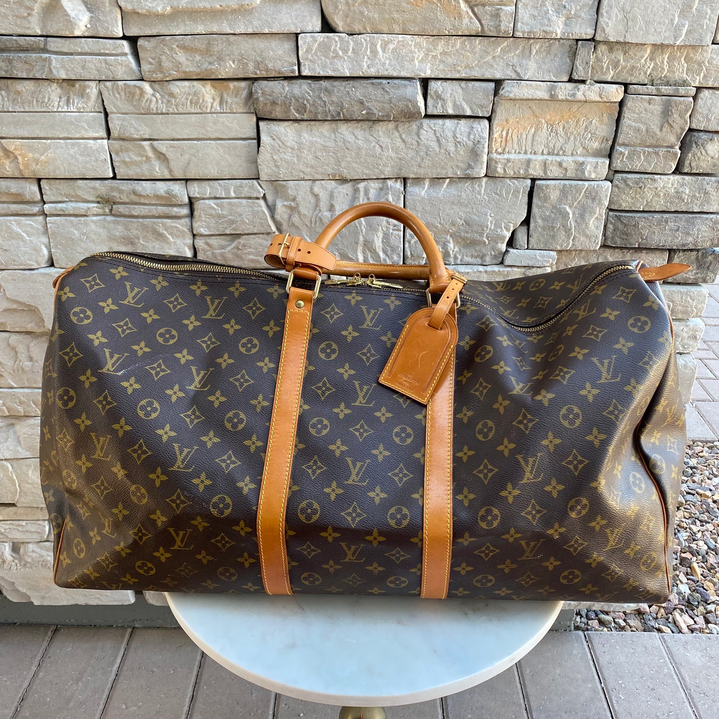 Louis Vuitton Monogram Keepall 60 Duffle