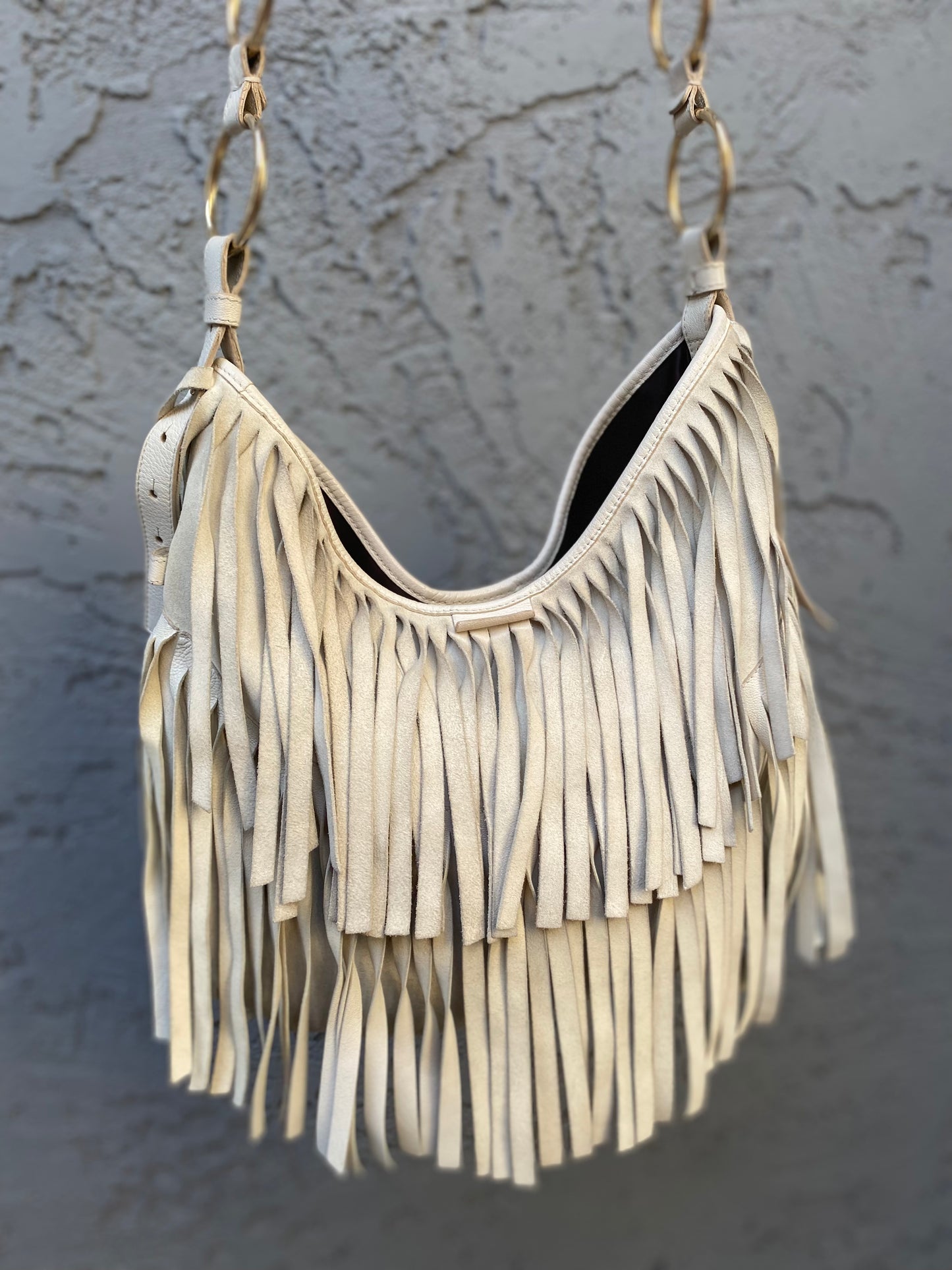Yves Saint Laurent Vintage Mombasa Fringe Shoulder Bag