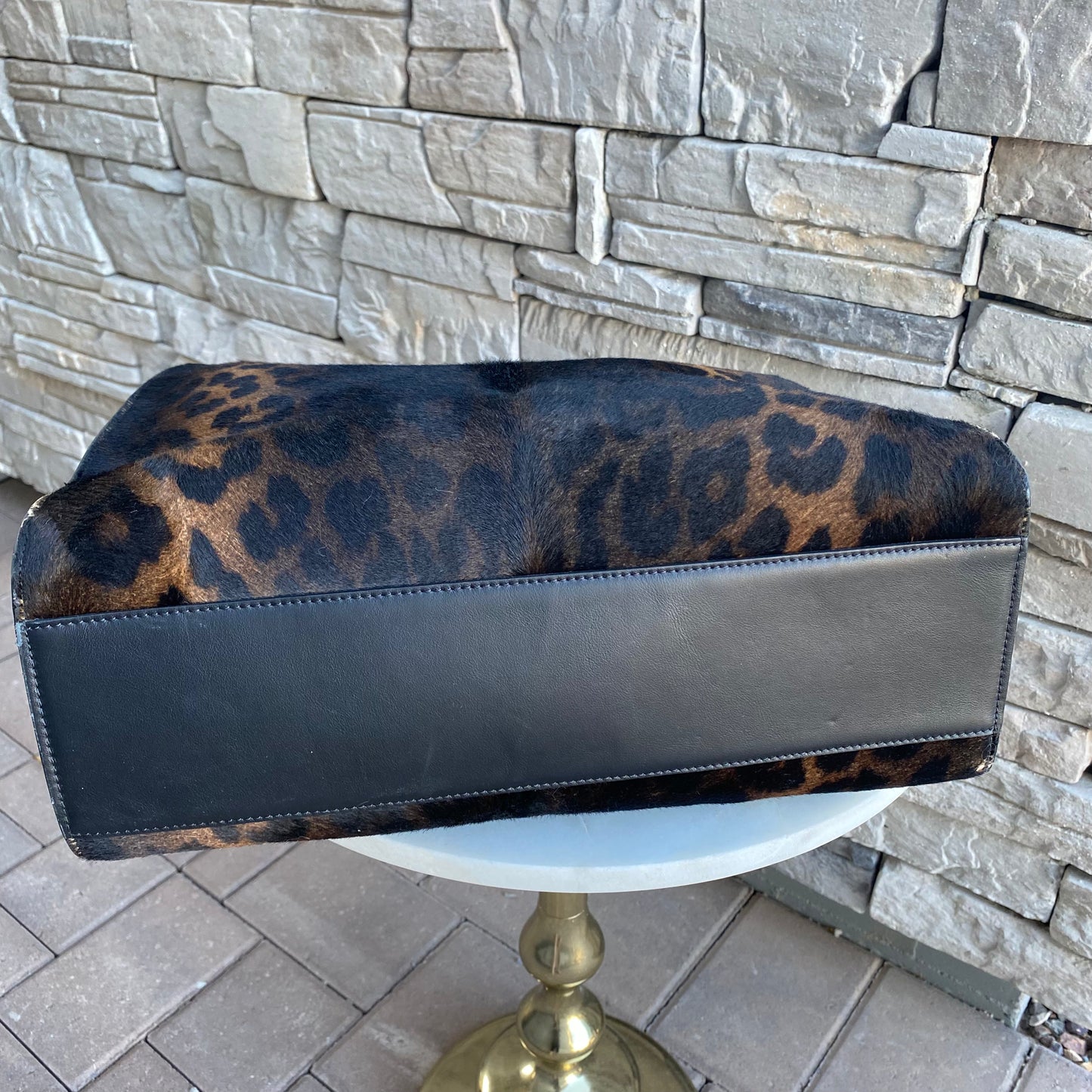 Tom Ford Rialto Leopard Top Handle Tote