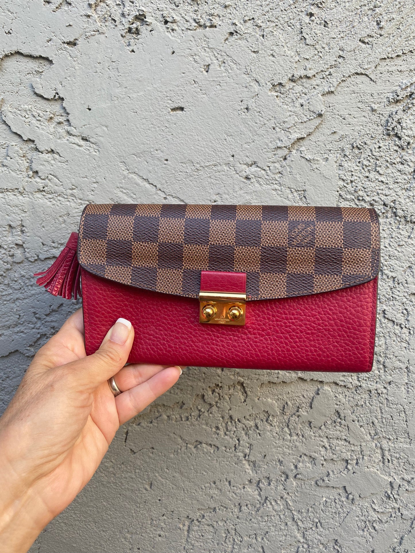 Louis Vuitton Damier Ebene Croisette Wallet
