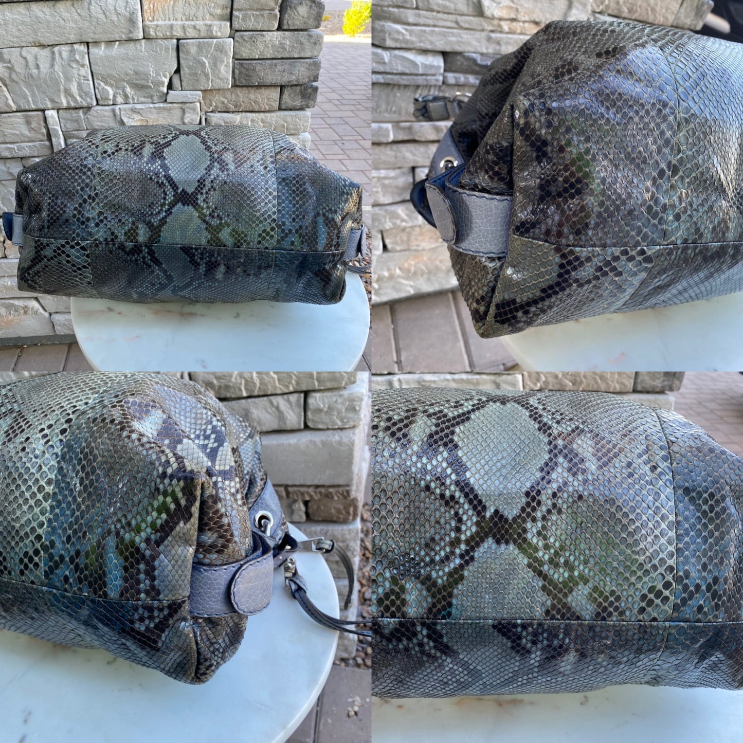 Gucci Python Large Bamboo Bar Bag