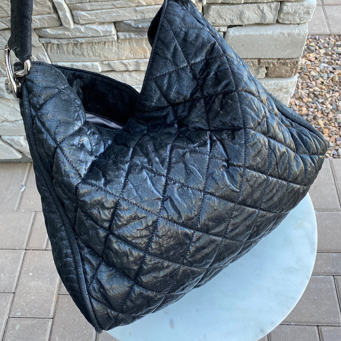 Chanel Le Marais Coated Canvas Hobo